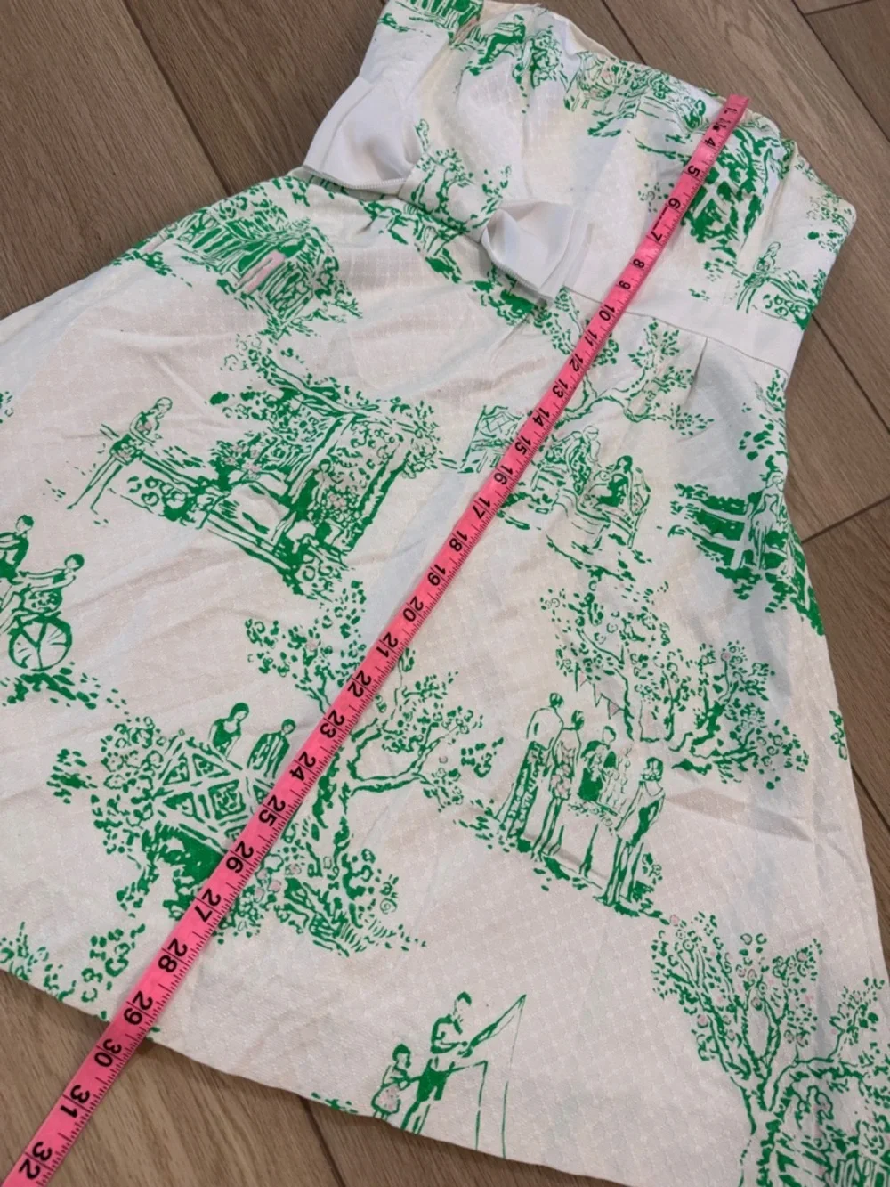 Lilly Pulitzer Amberly strapless sundress sz 4 all over toile print Preppy vacay - Picture 6 of 9